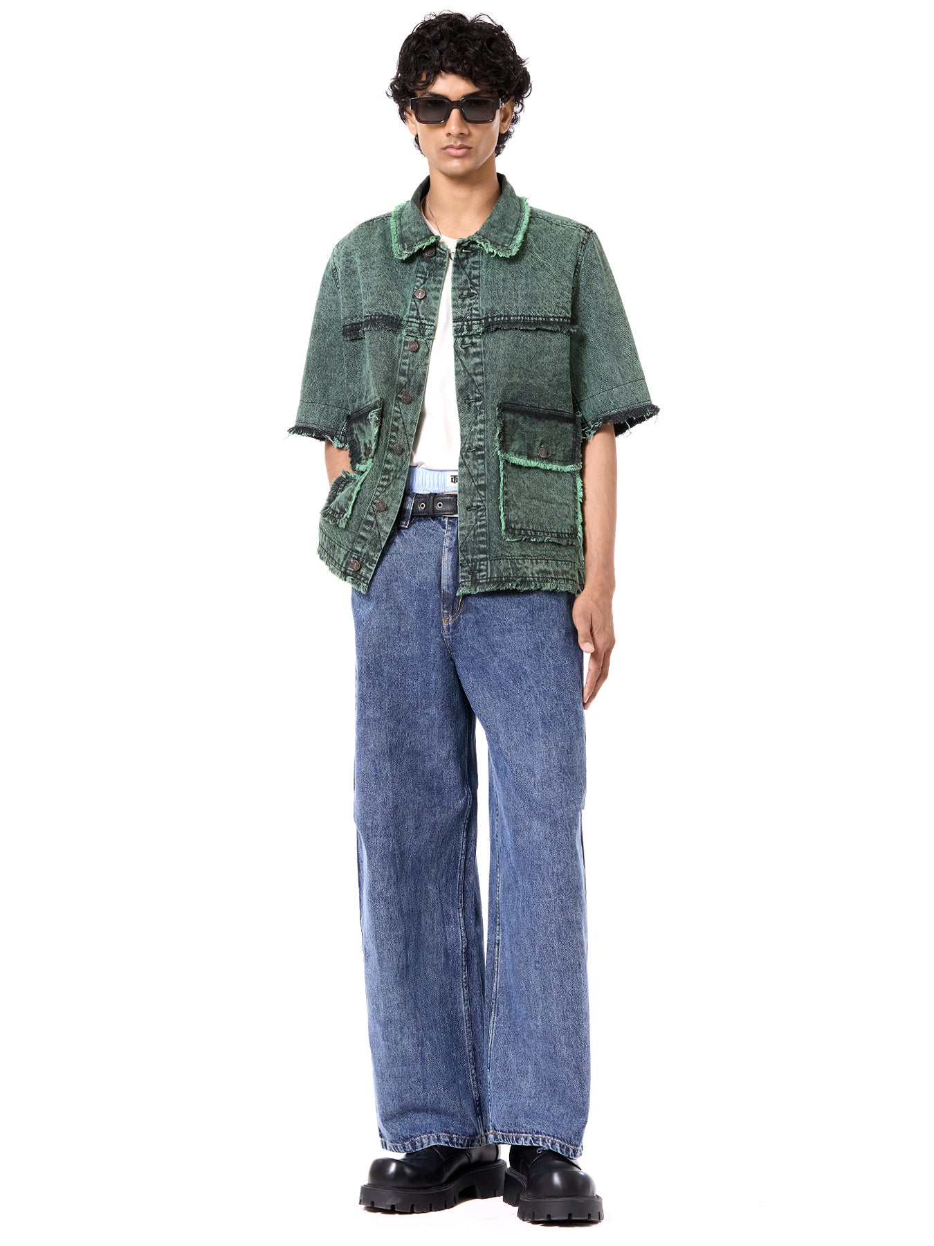 Raw Edge Oversize Jacket