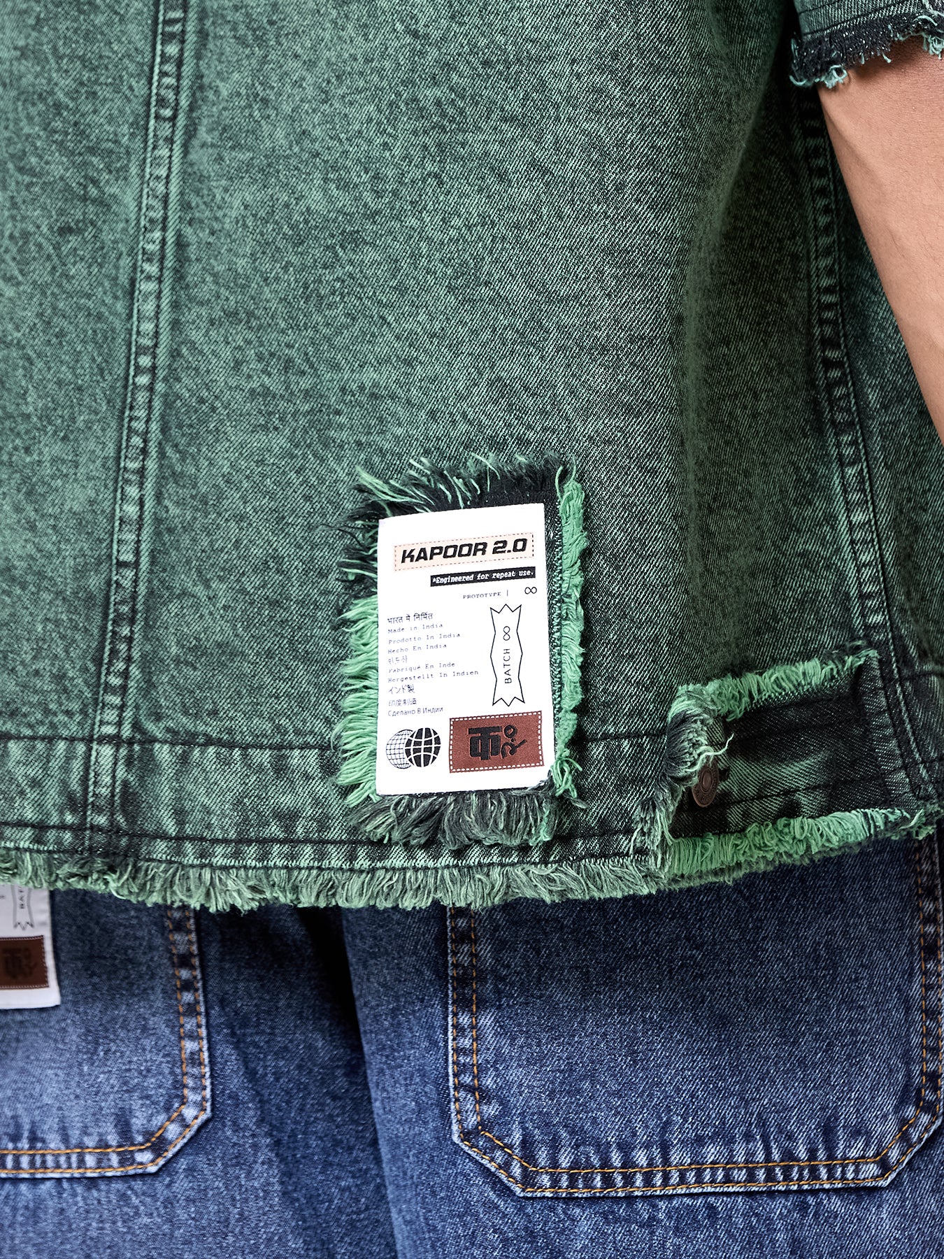 Raw Edge Oversize Jacket