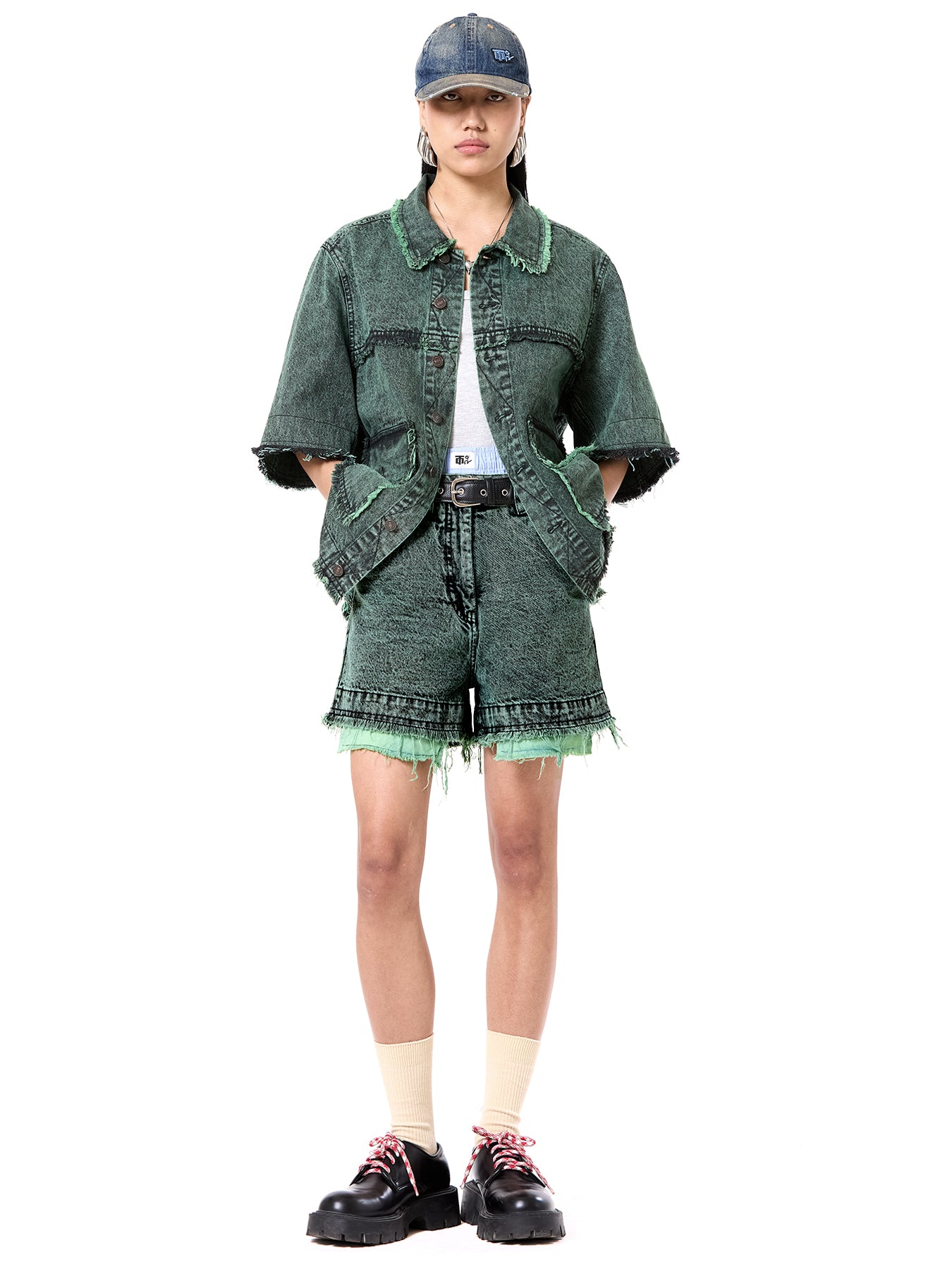 Raw Edge Oversize Jacket