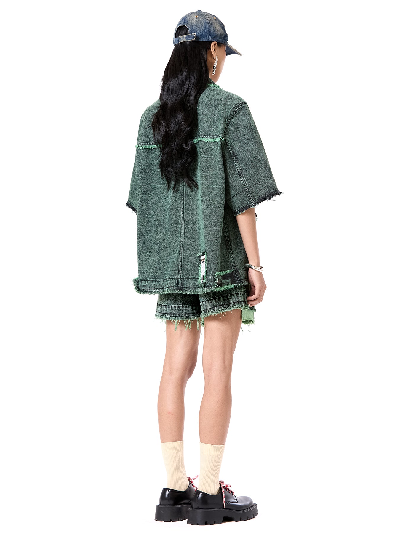 Raw Edge Oversize Jacket