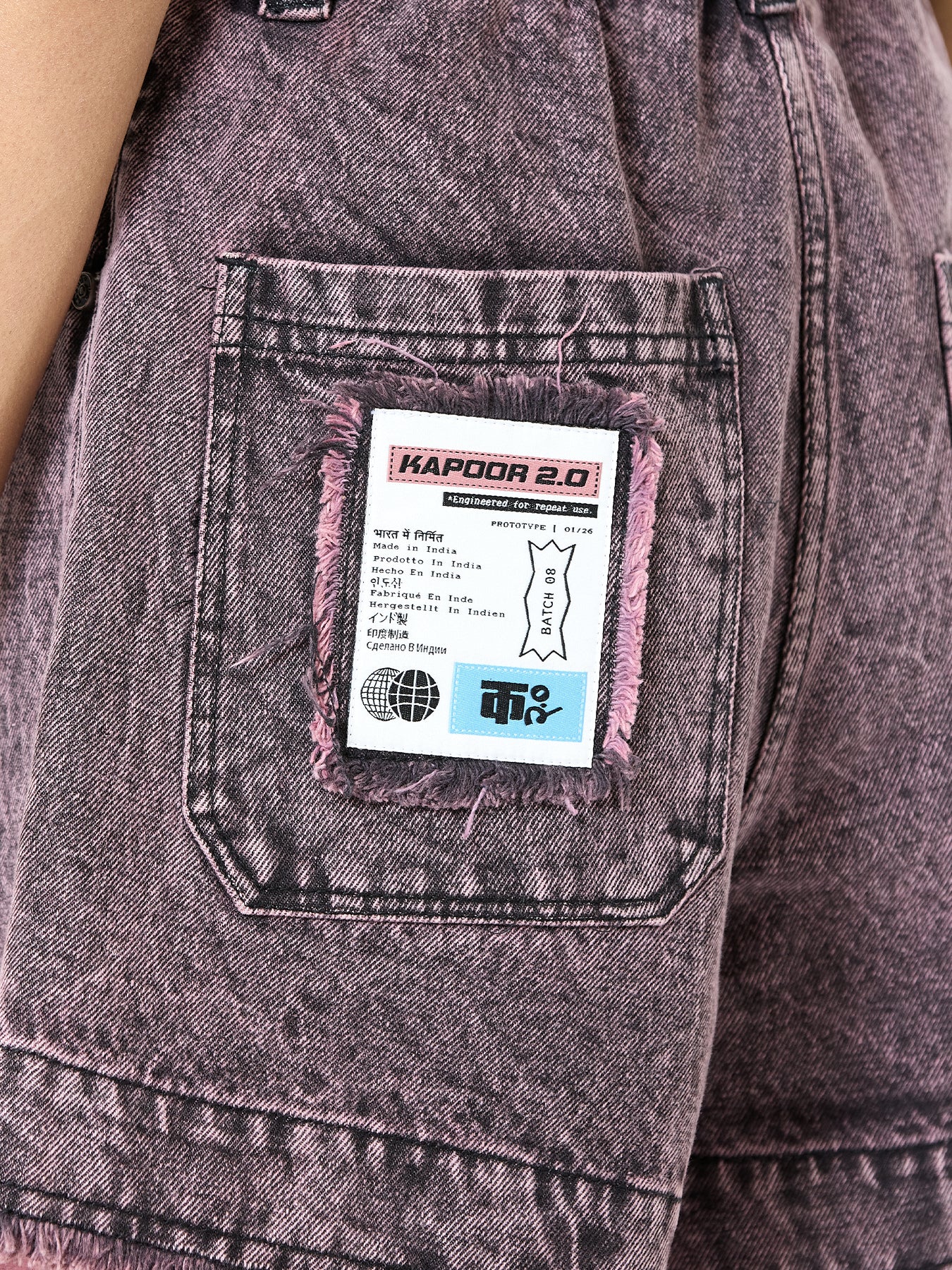 Raw Edge Denim Shorts