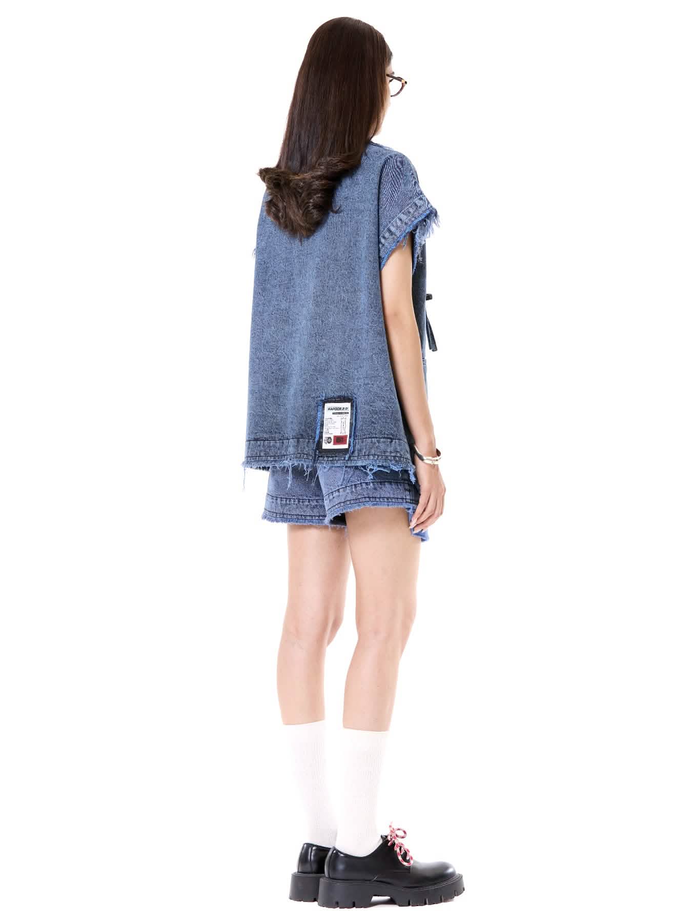Raw Edge Denim Co-ord Set